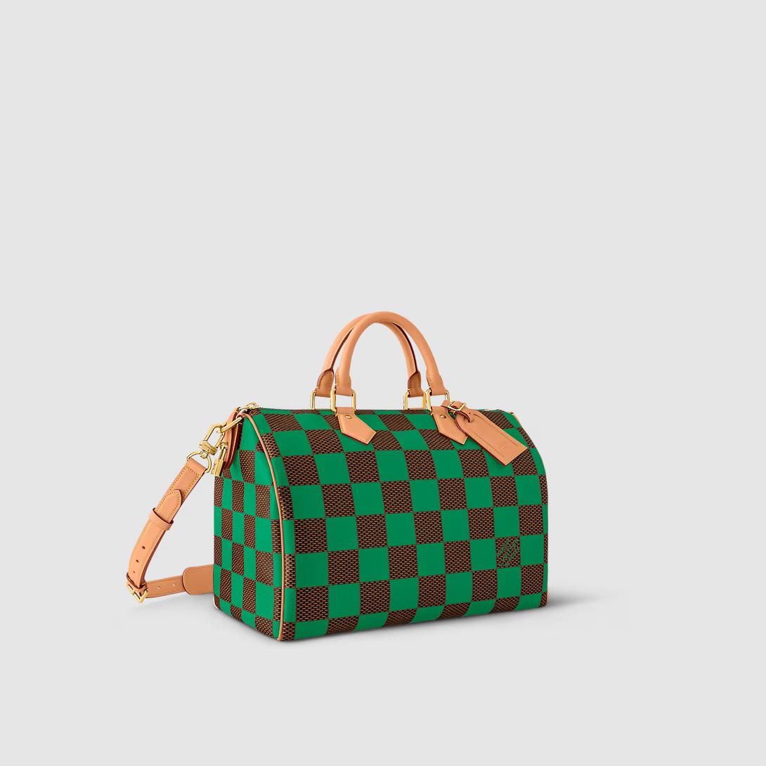 Túi Louis Vuitton Speedy Bandoulière 40 Damier Other Nam Xanh Lá